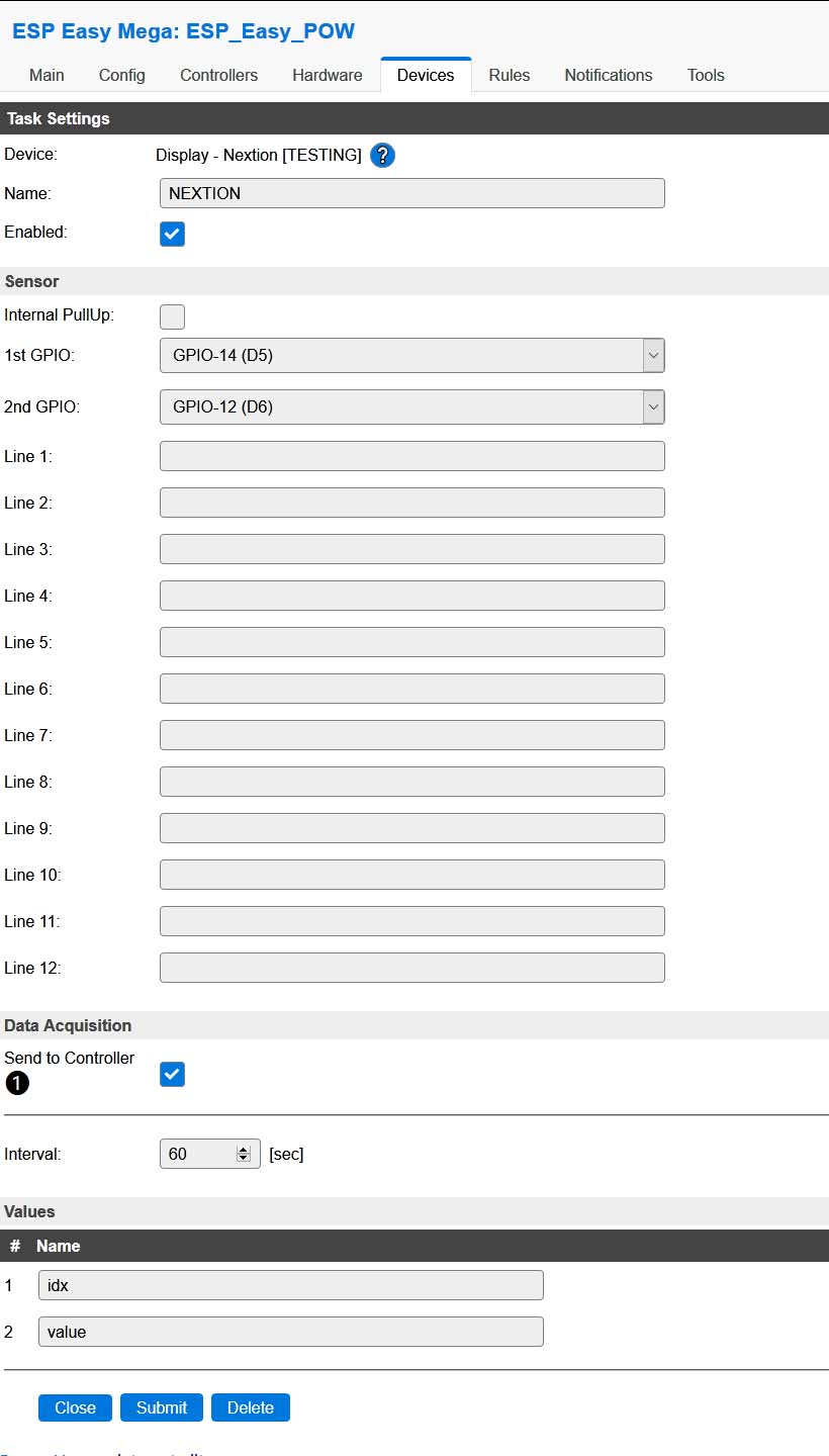 Nextion Configuration