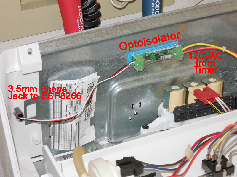 Optoisolator in washing machine.