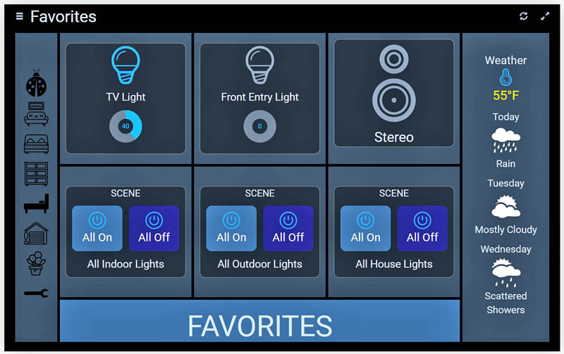 OpenHab's HabPanel App.