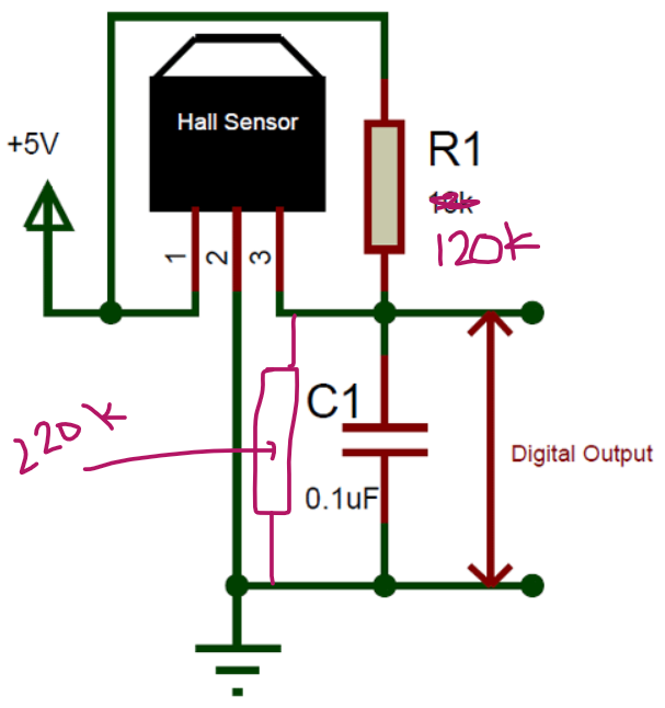 120k to 5V