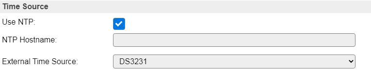 External Time Source